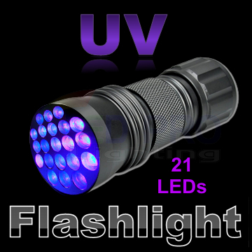 UV Ultraviolet 21 LED Flashlight